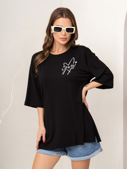 Футболка ISSA Plus модель 14079_black - фото