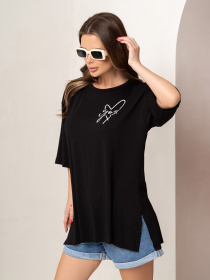 Футболка ISSA Plus модель 14079_black Фото