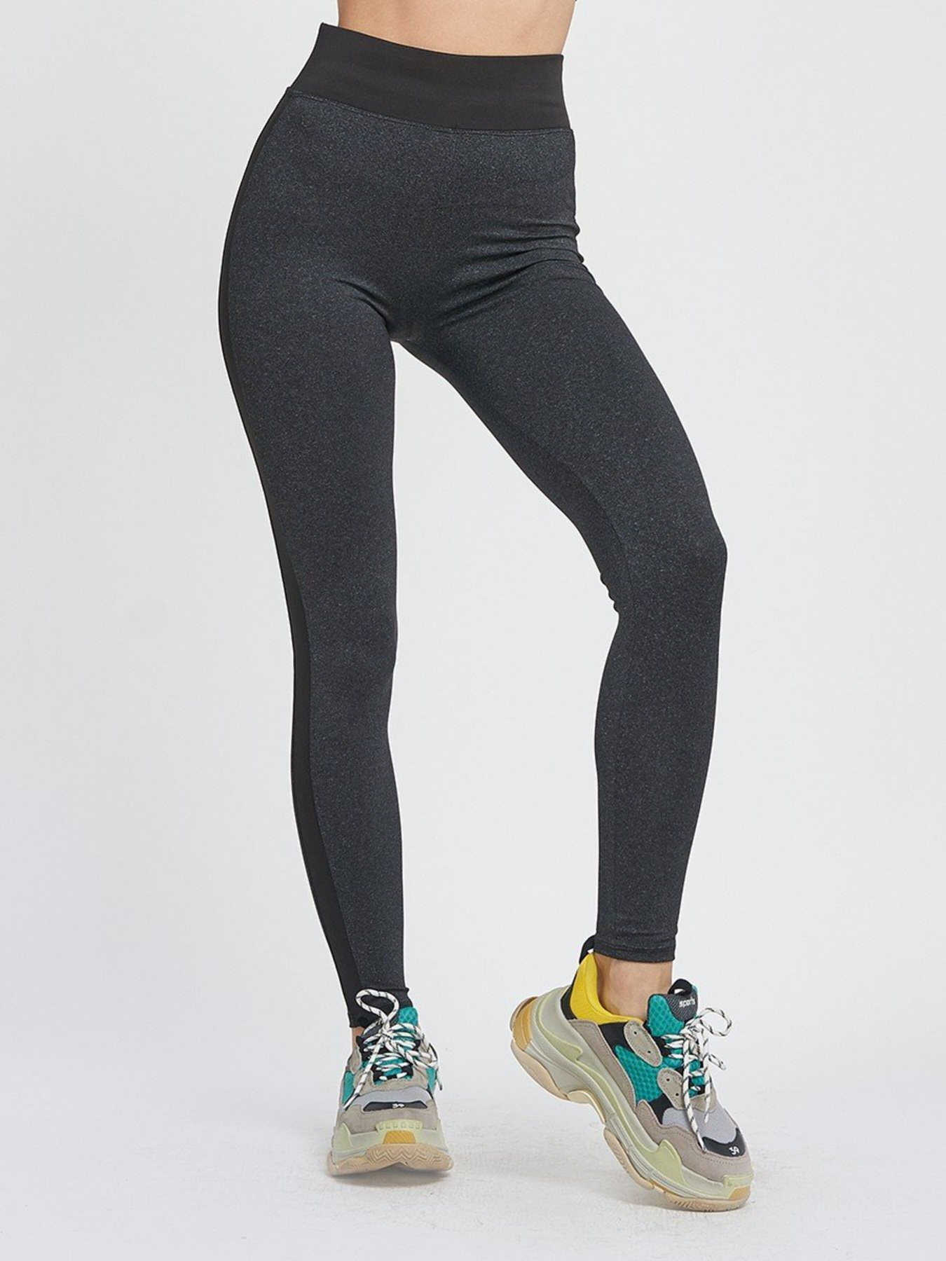 Спортивные леггинсы ISSA Plus модель 9798_darkgray Фото