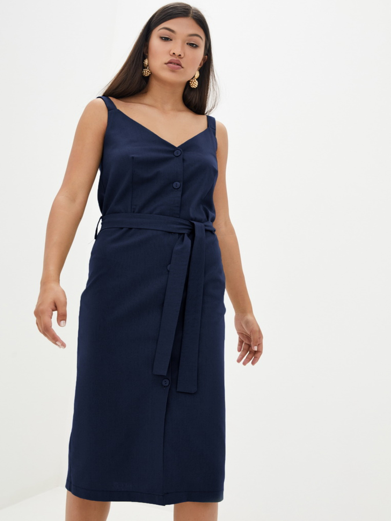 Сарафан ISSA Plus модель 10831_darkblue Фото