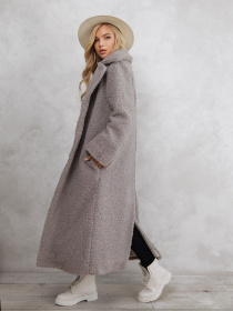 Шуба ISSA Plus модель 12287_grey Фото