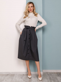 Юбка миди ISSA Plus модель 12464_grey Фото