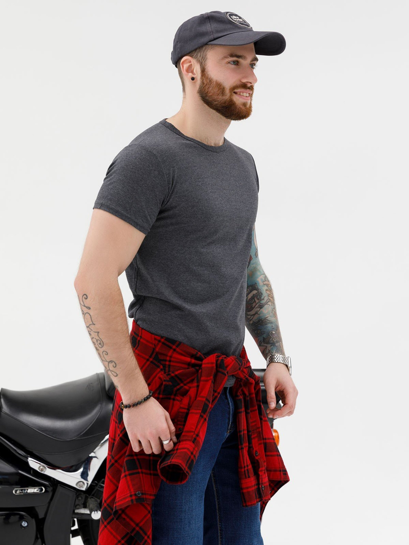 Футболка ISSA Plus модель GN4-08_darkgray Фото