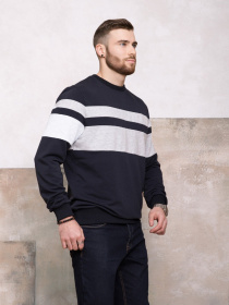 Свитшот ISSA Plus модель GN-413_darkblue Фото