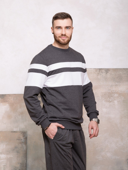 Свитшот ISSA Plus модель GN-413_darkgray Фото