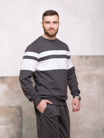 Свитшот ISSA Plus модель GN-413_darkgray Свитшот ISSA Plus модель GN-413_darkgray Фото