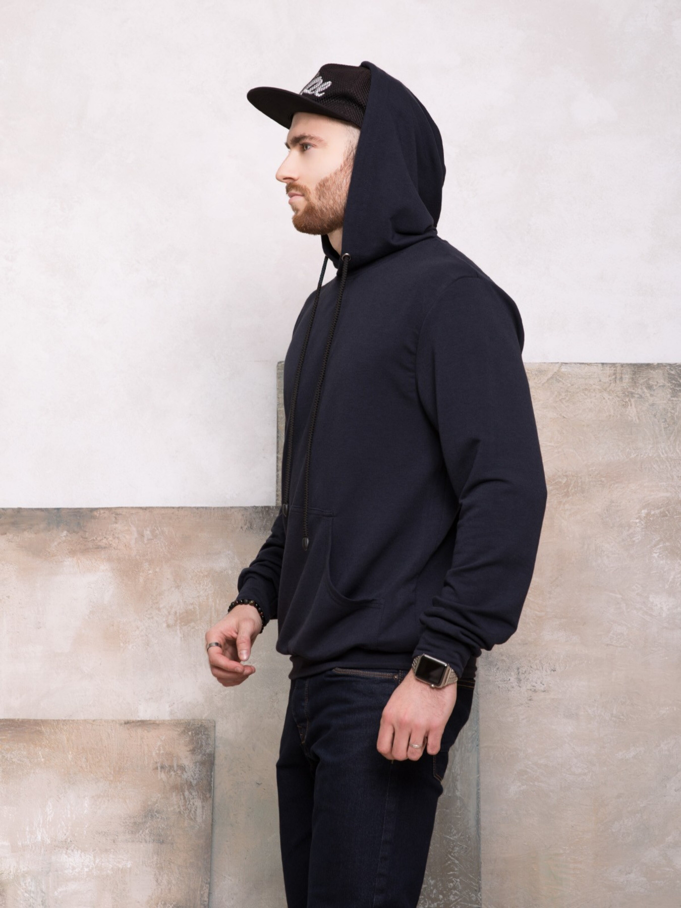 Худи ISSA Plus модель GN-417_darkblue Фото