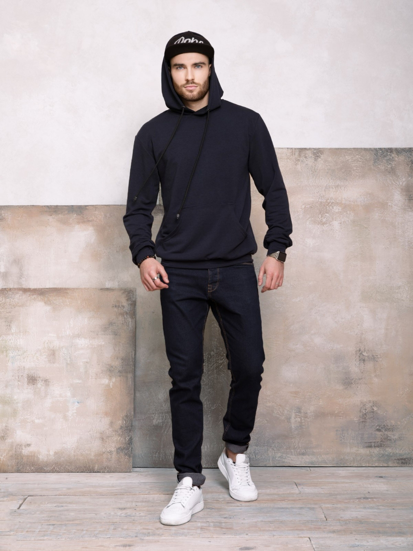 Худи ISSA Plus модель GN-417_darkblue Фото