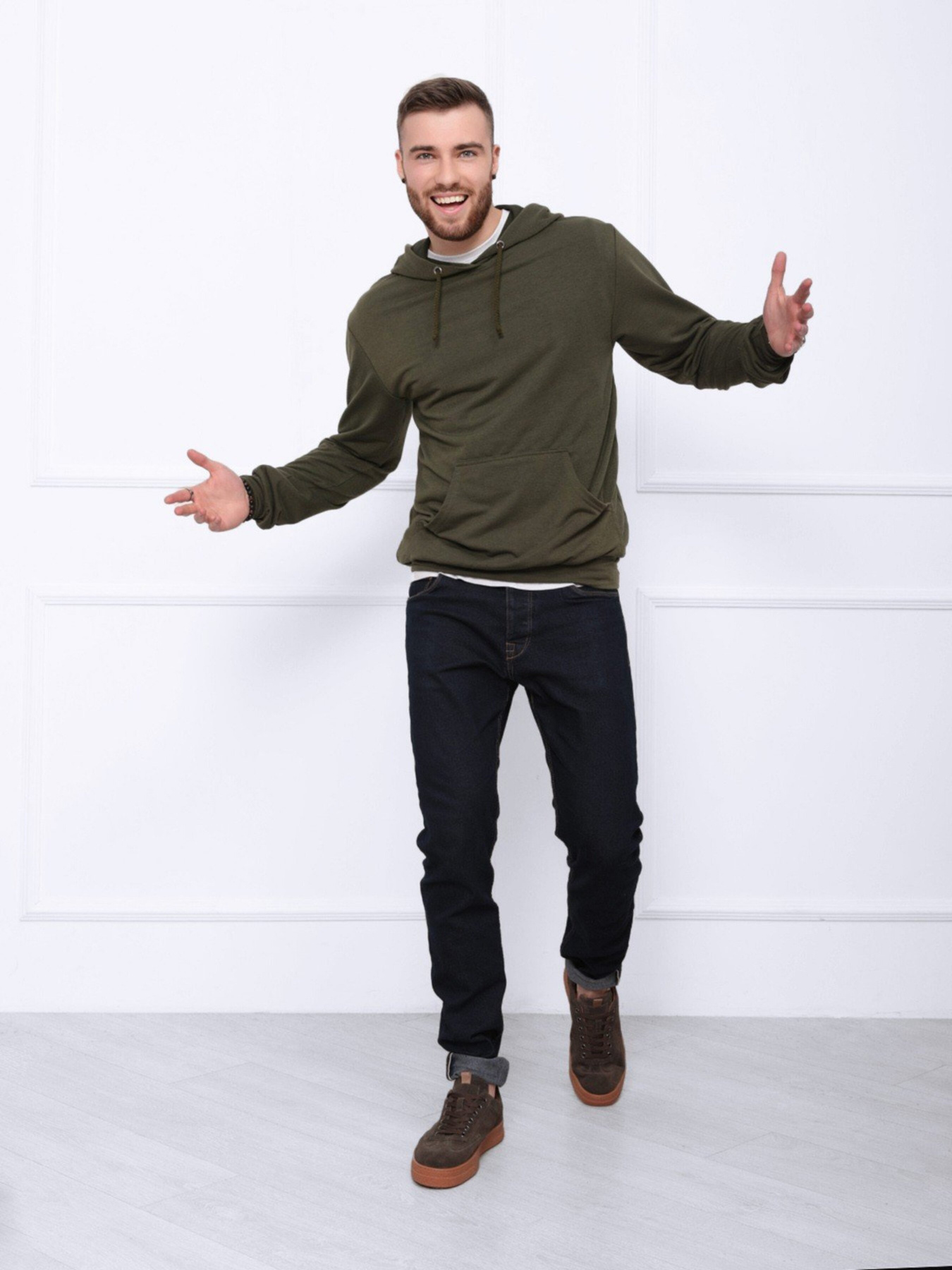 Худи ISSA Plus модель GN-417_khaki Фото