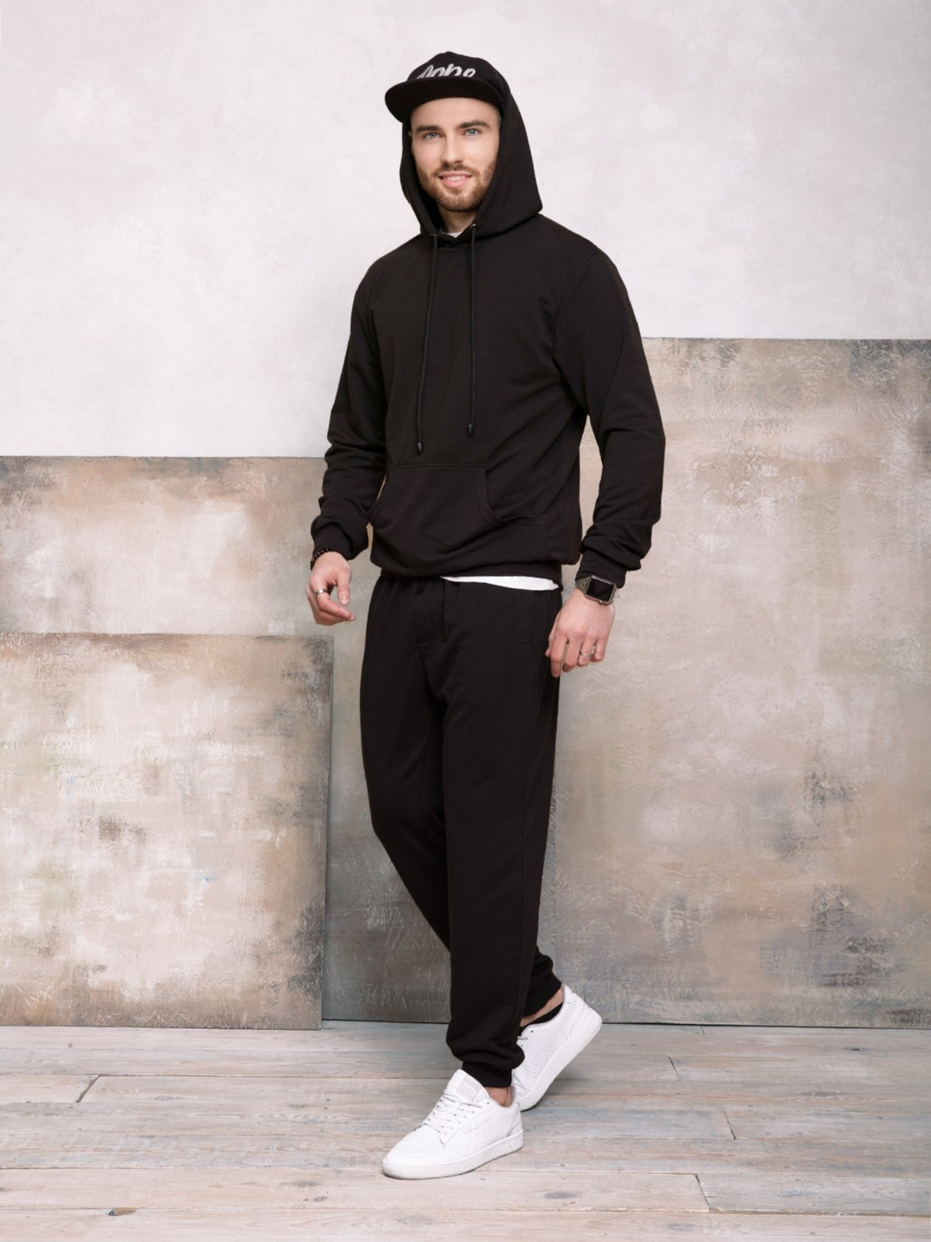 Худи ISSA Plus модель GN-417_black Фото