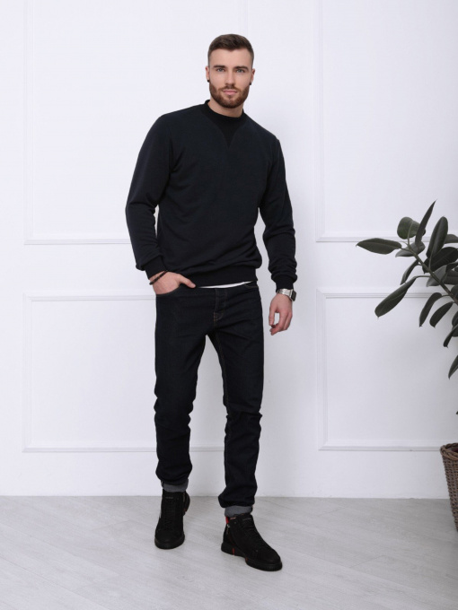 Свитшот ISSA Plus модель GN-419_darkblue Фото