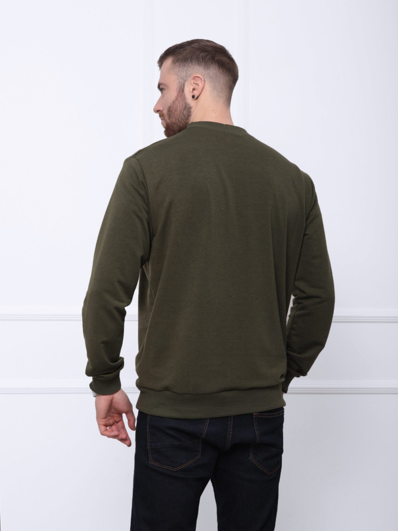 Свитшот ISSA Plus модель GN-419_khaki Фото