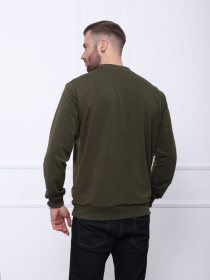 Світшот ISSA Plus модель GN-419_khaki Фото