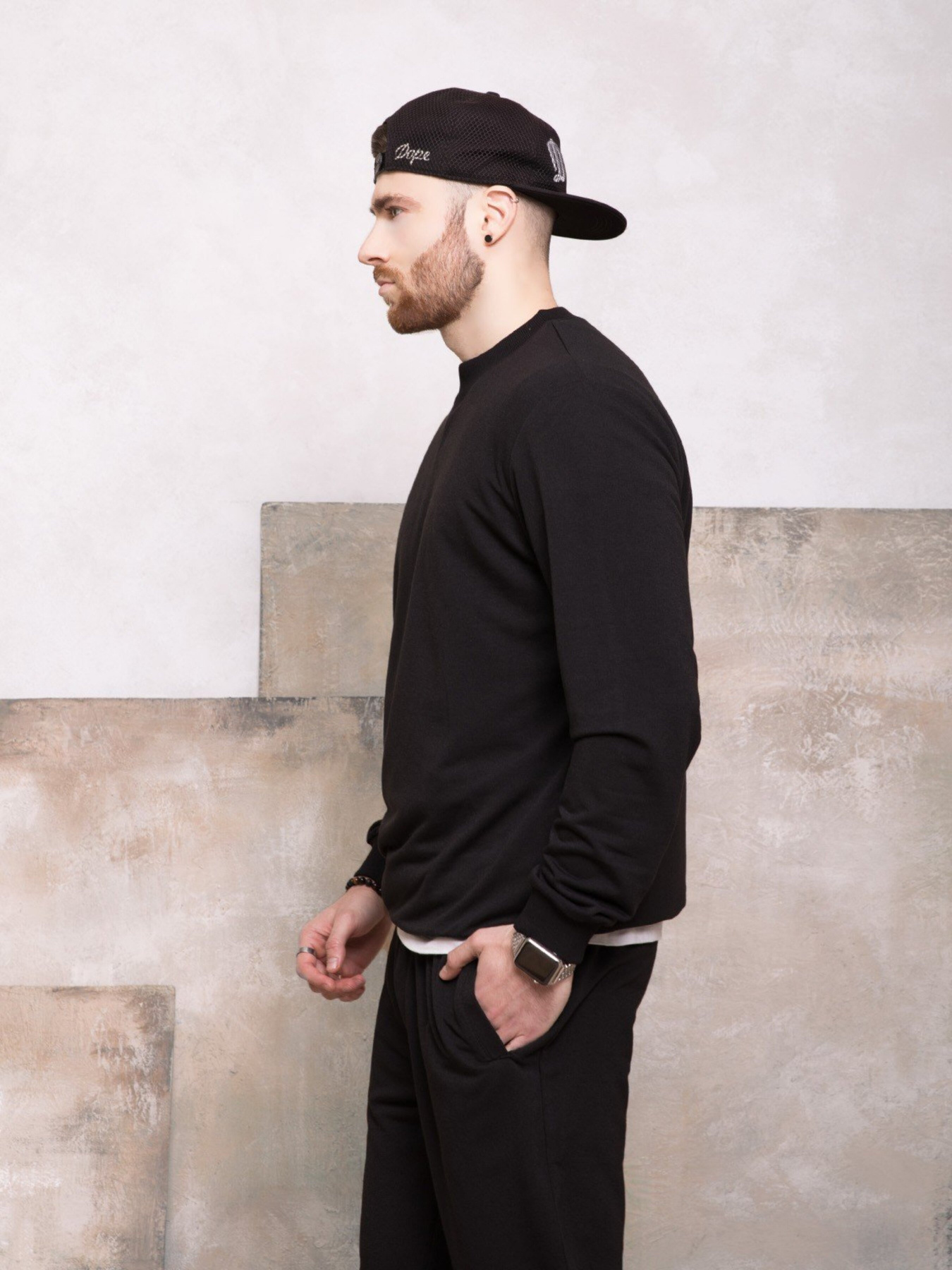 Свитшот ISSA Plus модель GN-419_black Фото