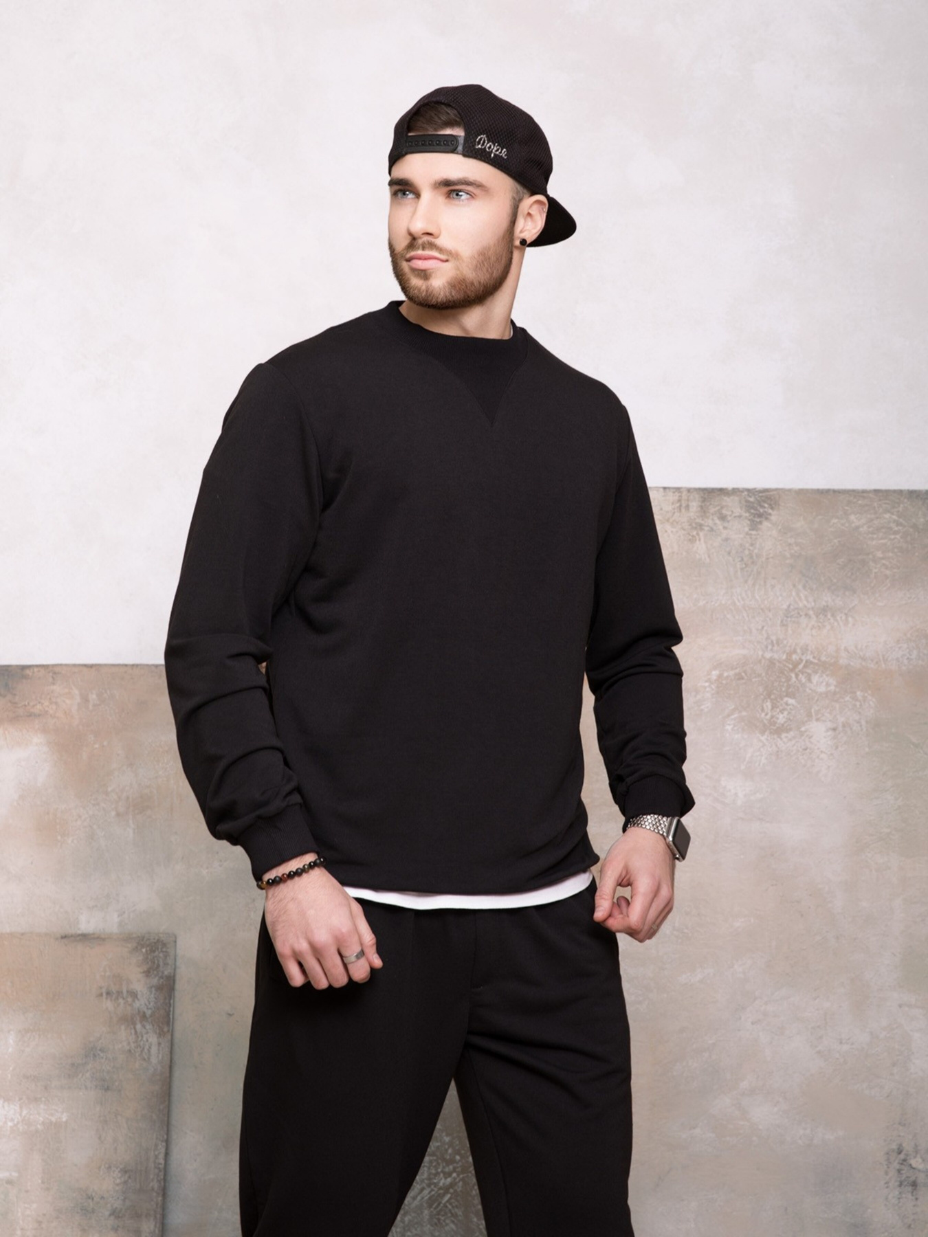 Свитшот ISSA Plus модель GN-419_black Фото