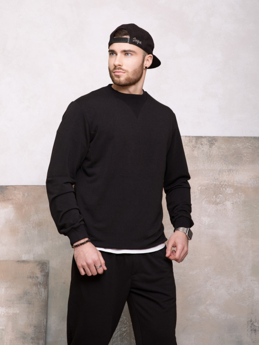 Свитшот ISSA Plus модель GN-419_black Фото