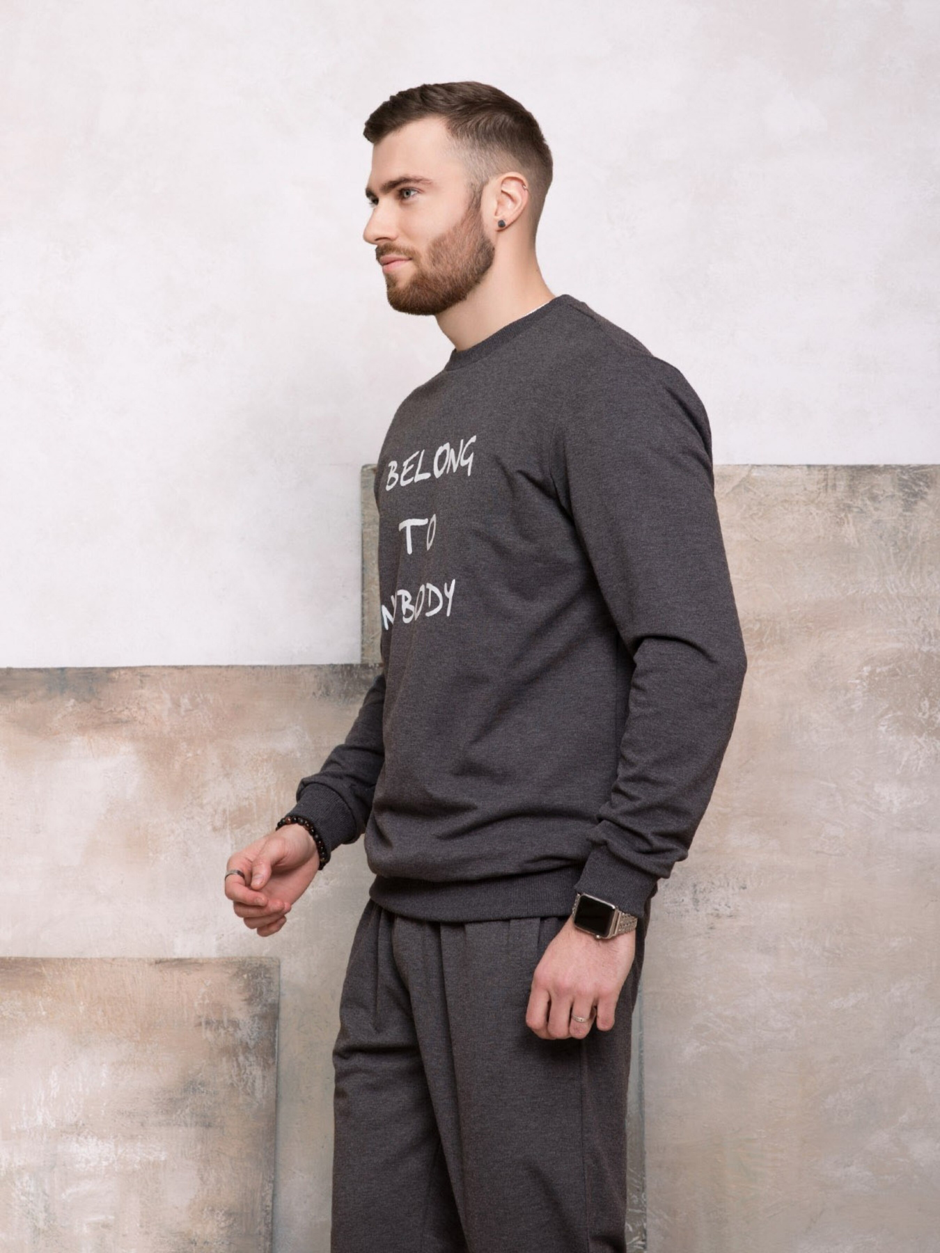 Свитшот ISSA Plus модель GN-420_darkgray Фото