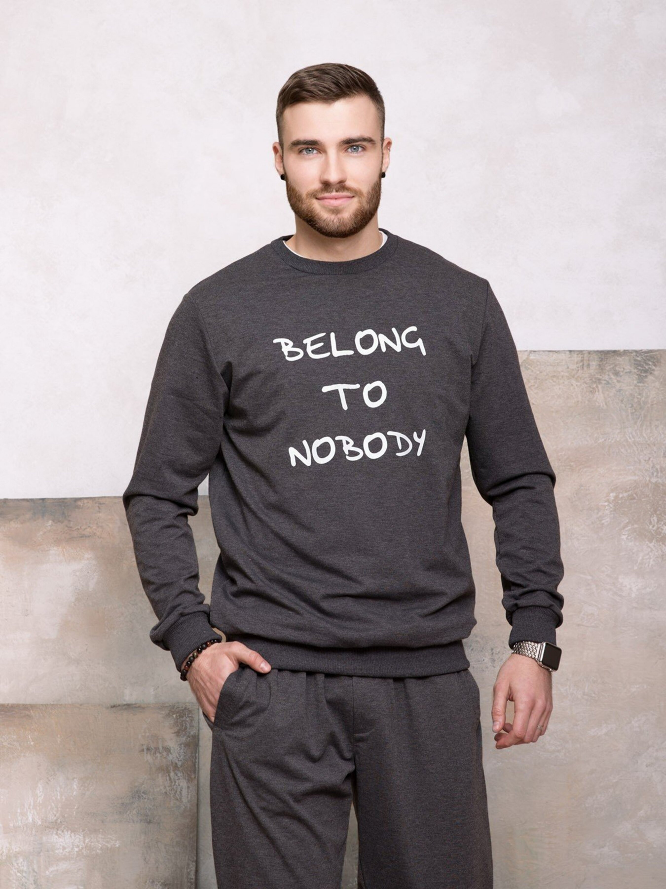 Світшот ISSA Plus модель GN-420_darkgray Світшот ISSA Plus модель GN-420_darkgray Фото