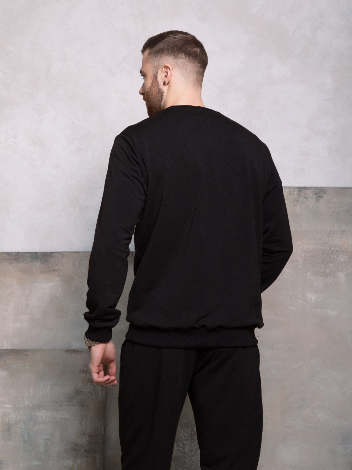 Свитшот ISSA Plus модель GN-420_black Фото