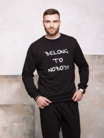 Світшот ISSA Plus модель GN-420_black Світшот ISSA Plus модель GN-420_black Фото