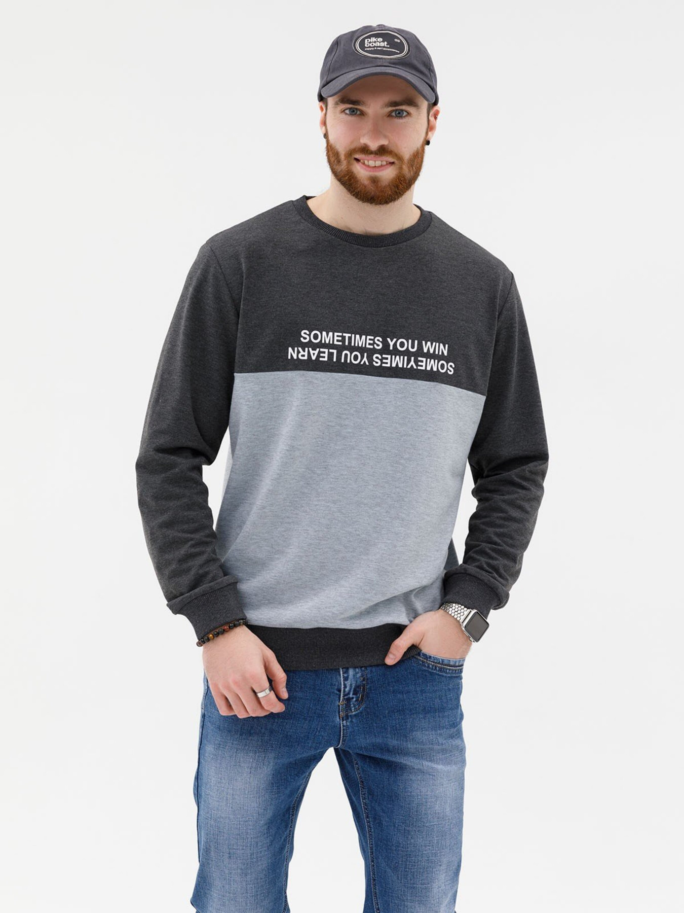 Свитшот ISSA Plus модель GN-427_darkgray Фото