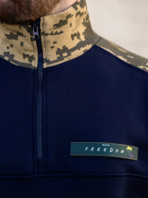 Кофта ISSA Plus модель GN-485_darkblue Фото