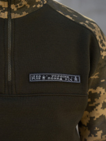 Кофта ISSA Plus модель GN-485_khaki Фото