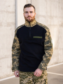 Кофта ISSA Plus модель GN-485_black Кофта ISSA Plus модель GN-485_black Фото