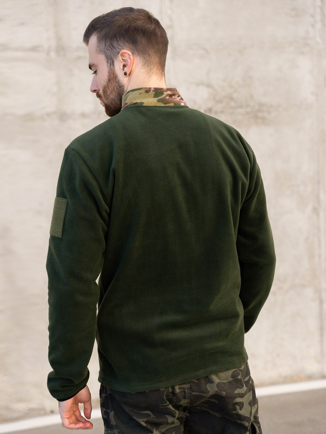 Кофта ISSA Plus модель GN-486_khaki Фото