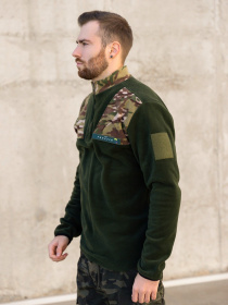 Кофта ISSA Plus модель GN-486_khaki Кофта ISSA Plus модель GN-486_khaki Фото