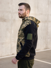 Кофта ISSA Plus модель GN-489_black Кофта ISSA Plus модель GN-489_black Фото