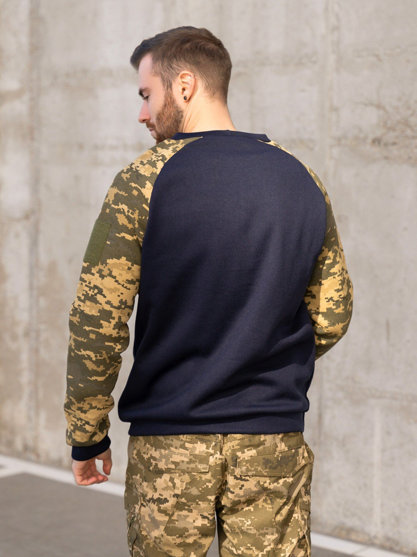 Світшот ISSA Plus модель GN-490_darkblue Фото