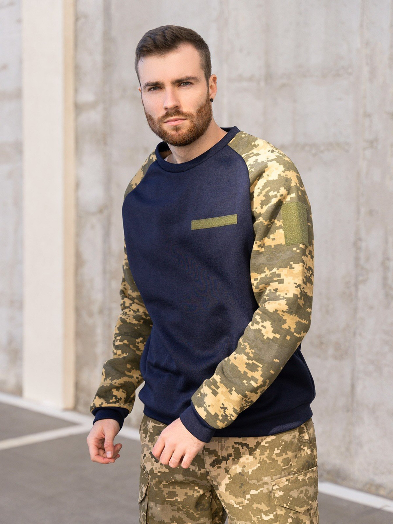 Світшот ISSA Plus модель GN-490_darkblue Світшот ISSA Plus модель GN-490_darkblue Фото