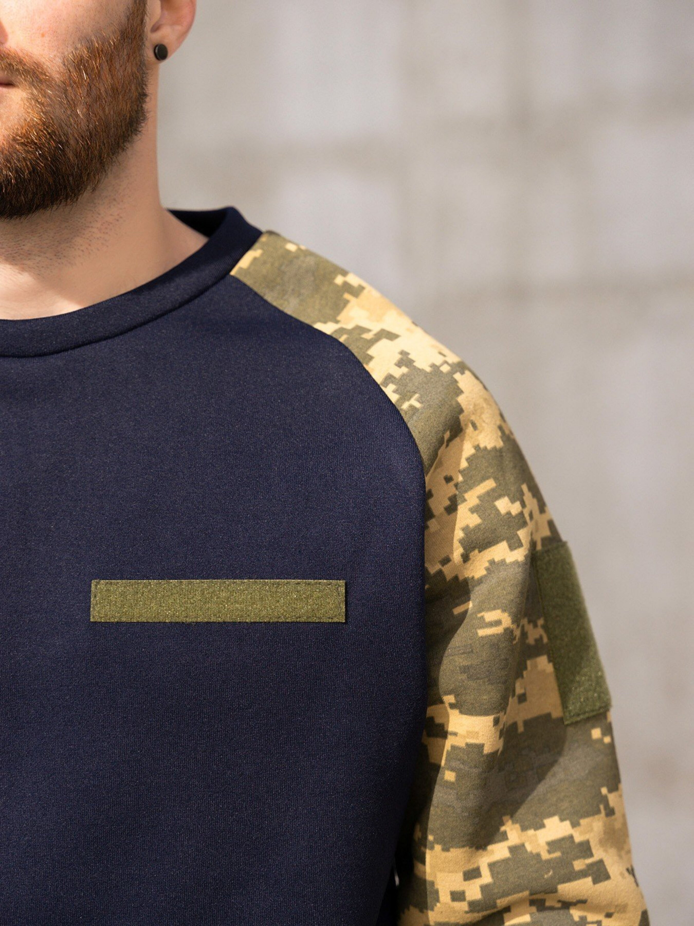 Світшот ISSA Plus модель GN-490_darkblue Світшот ISSA Plus модель GN-490_darkblue Фото