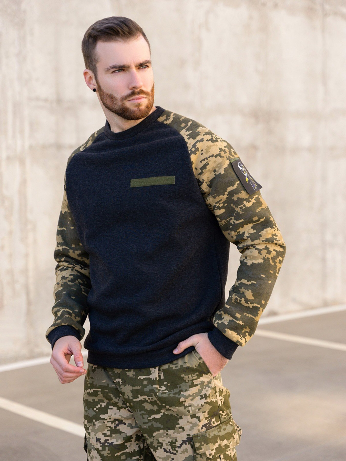 Свитшот ISSA Plus модель GN-490_darkgray Фото