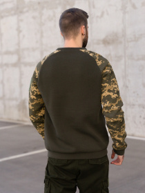 Свитшот ISSA Plus модель GN-490_khaki Фото