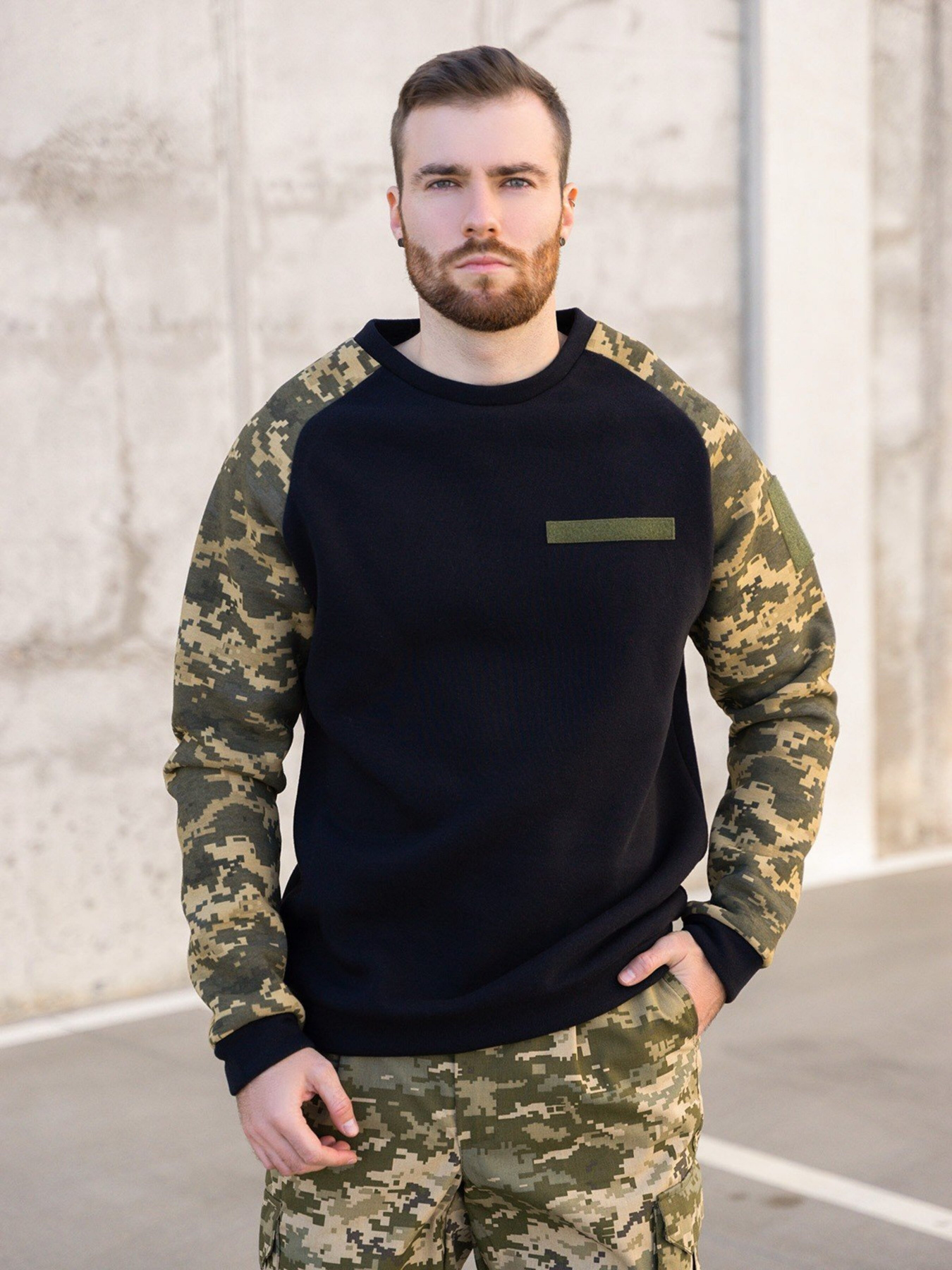 Свитшот ISSA Plus модель GN-490_black Свитшот ISSA Plus модель GN-490_black Фото