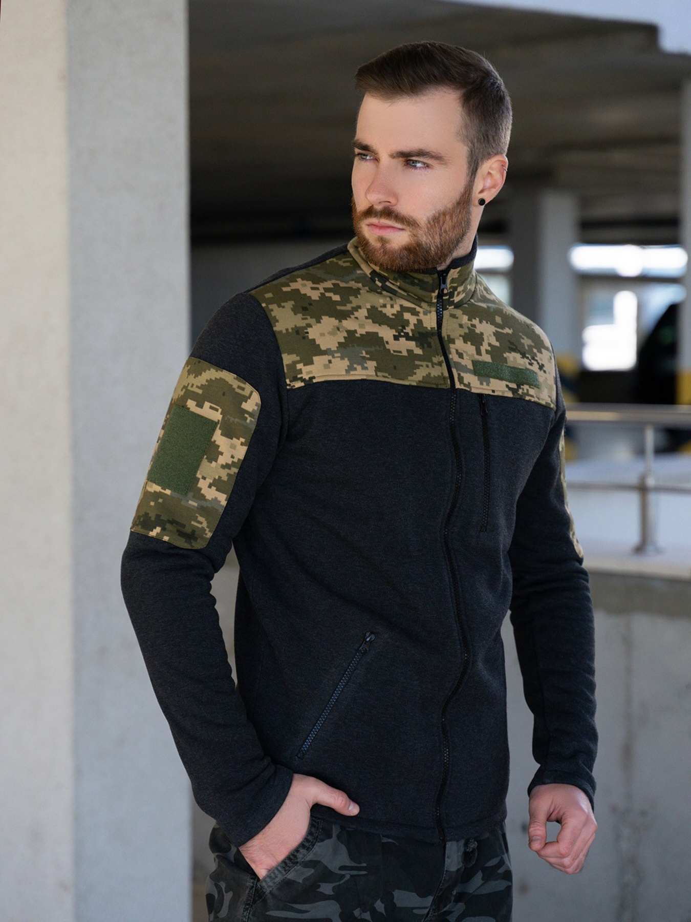 Кофта ISSA Plus модель GN-492_darkgray Фото