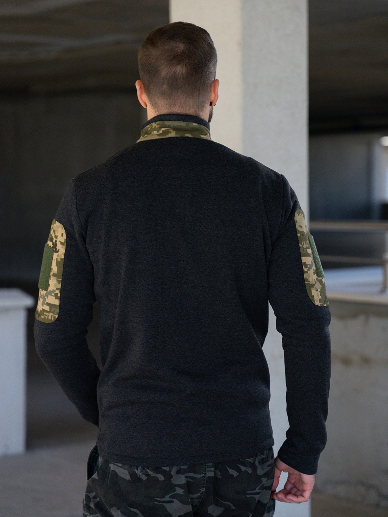 Кофта ISSA Plus модель GN-492_darkgray Фото