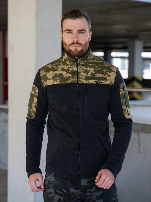 Кофта ISSA Plus модель GN-492_darkgray Фото