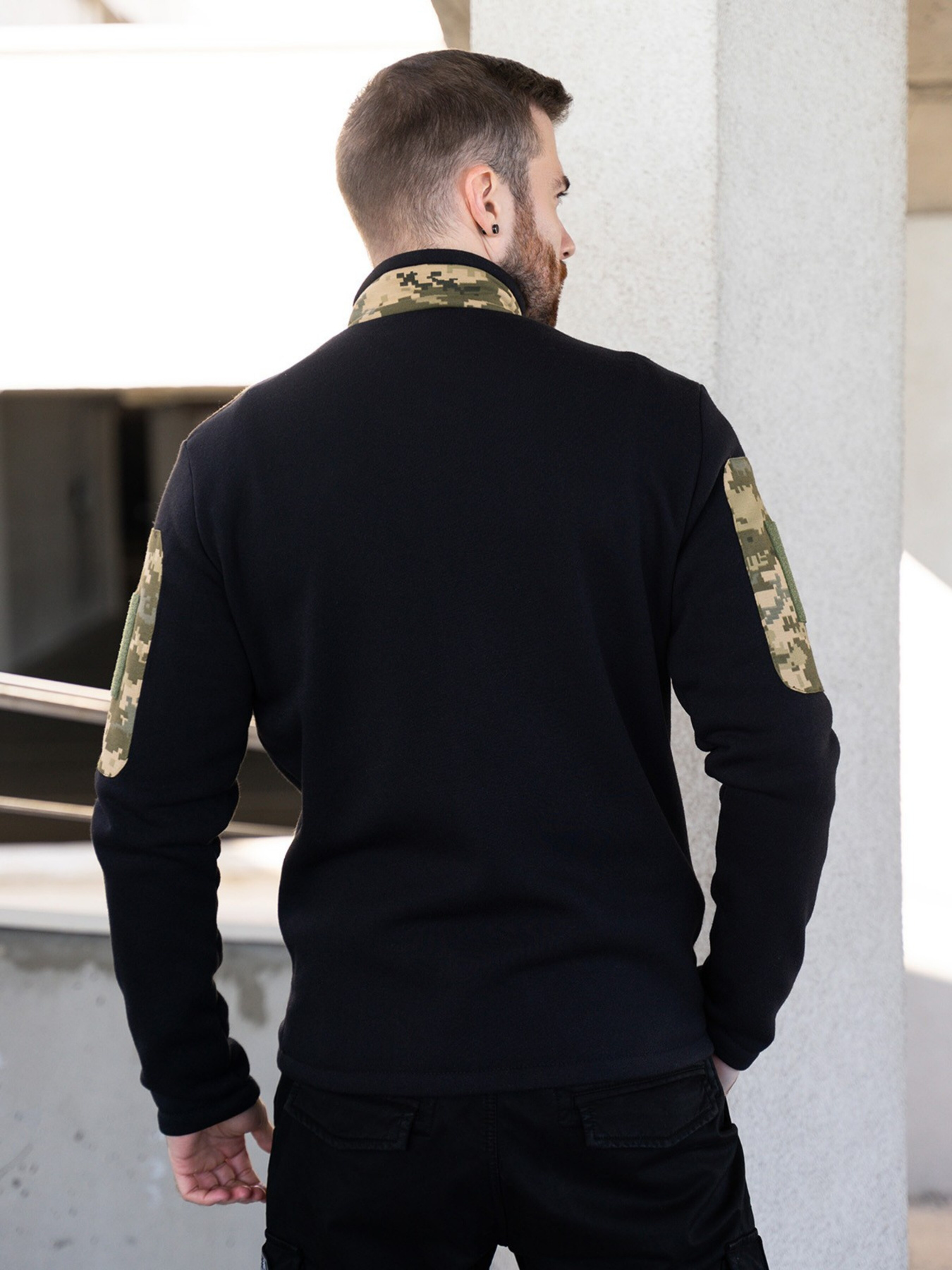 Кофта ISSA Plus модель GN-492_black Фото