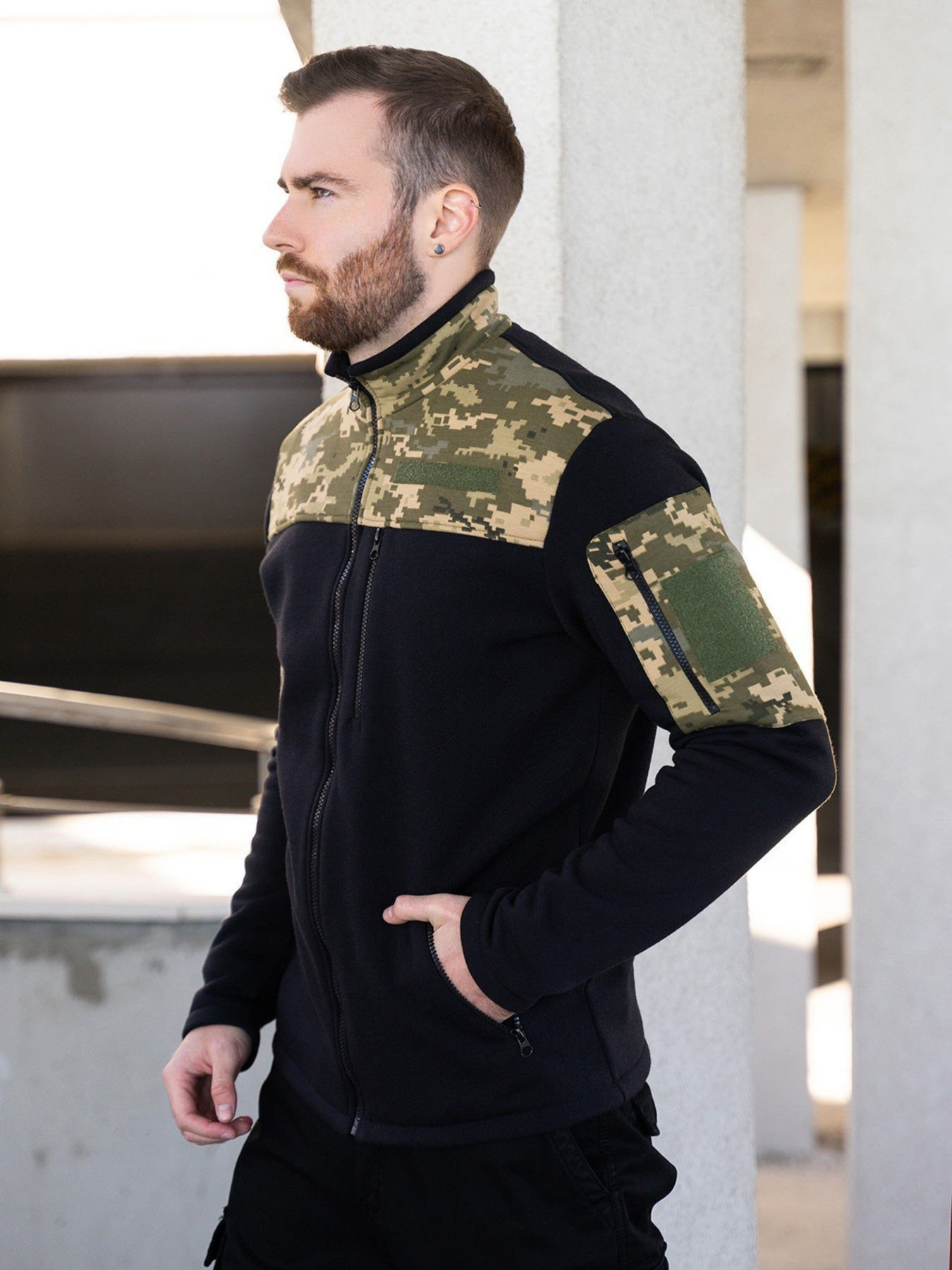 Кофта ISSA Plus модель GN-492_black Кофта ISSA Plus модель GN-492_black Фото