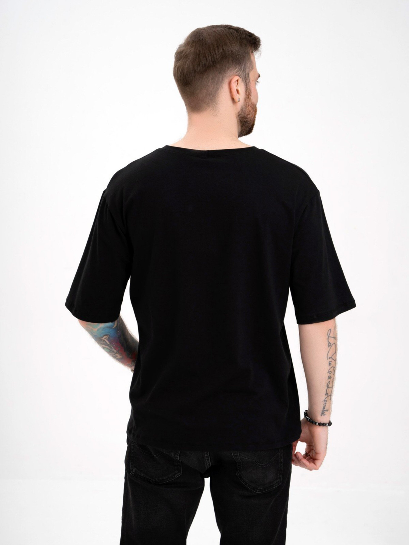 Футболка ISSA Plus модель GN-532_black Футболка ISSA Plus модель GN-532_black Фото