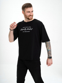 Футболка ISSA Plus модель GN-532_black Футболка ISSA Plus модель GN-532_black Фото