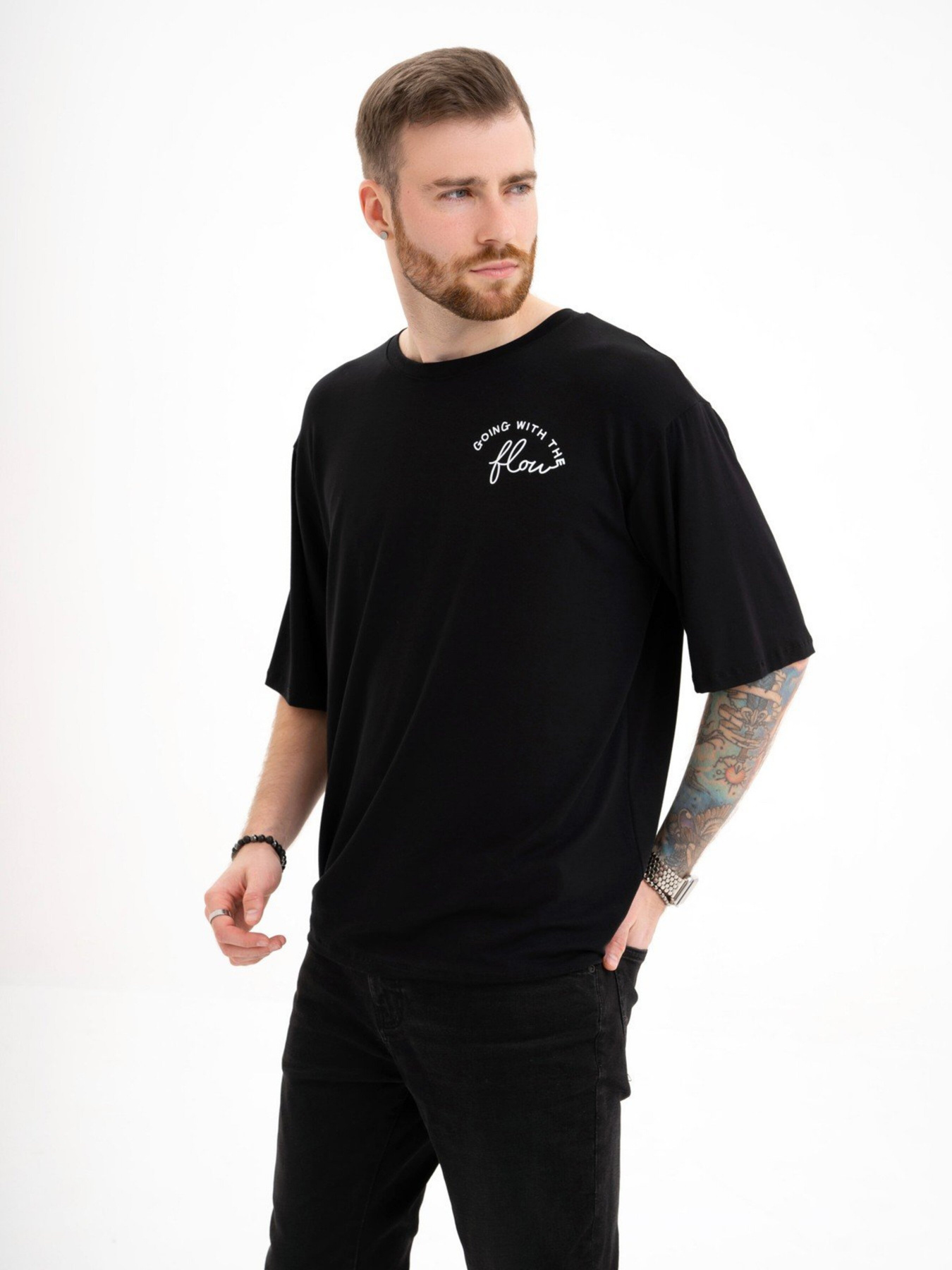 Футболка ISSA Plus модель GN-533_black Фото