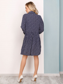 Платье мини ISSA Plus модель SA-150_darkblue Фото