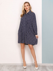 Платье мини ISSA Plus модель SA-150_darkblue Фото