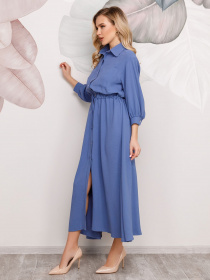 Платье макси ISSA Plus модель SA-169_blue Фото