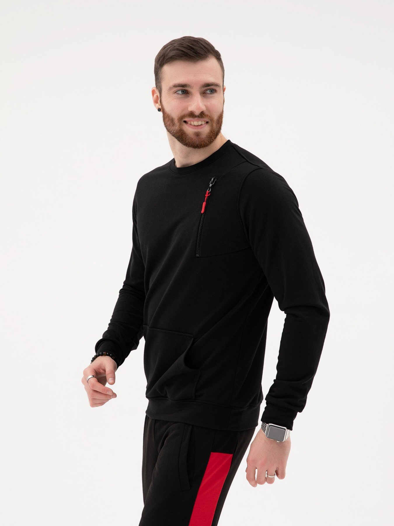 Свитшот ISSA Plus модель SG-10_black Фото