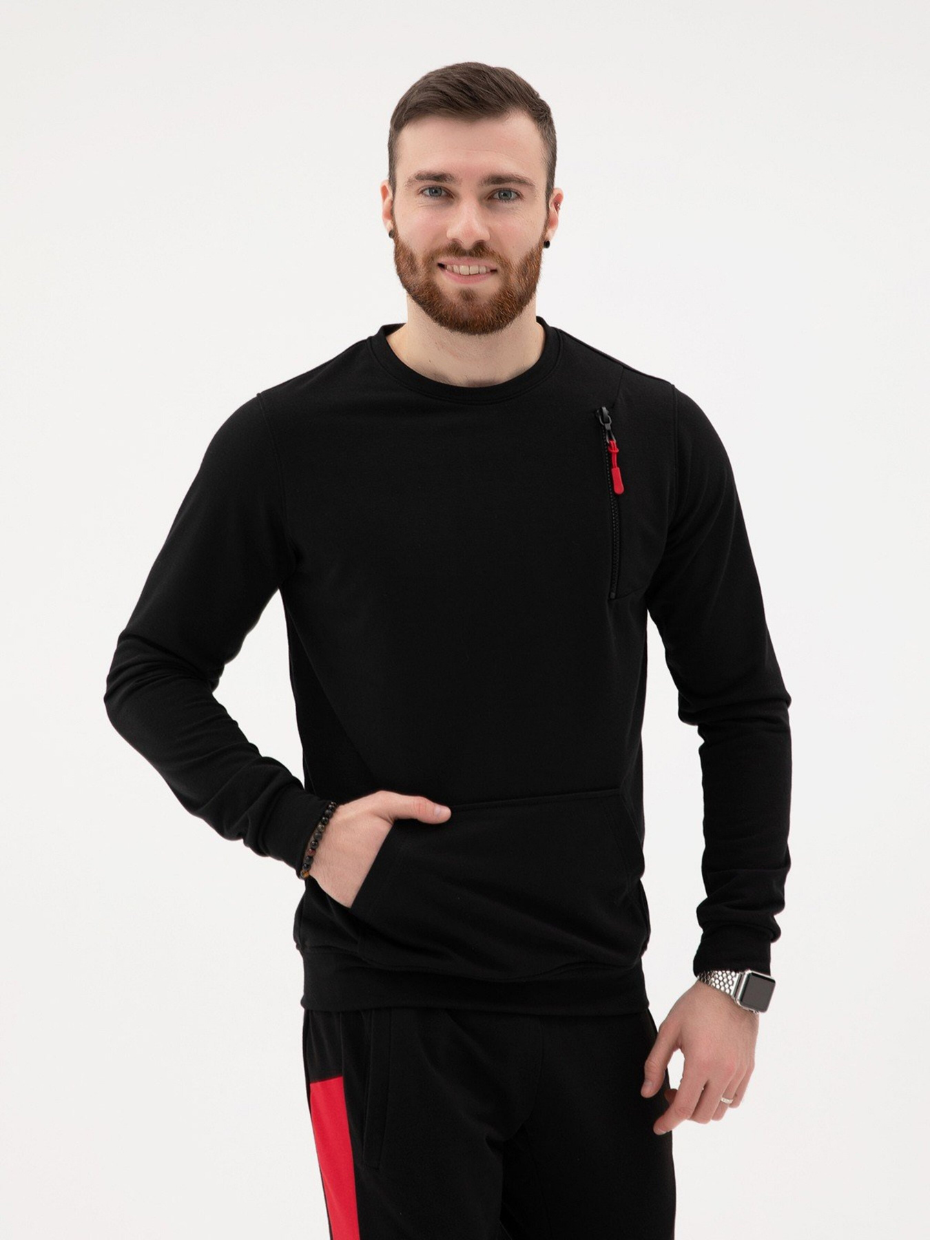 Світшот ISSA Plus модель SG-10_black Світшот ISSA Plus модель SG-10_black Фото